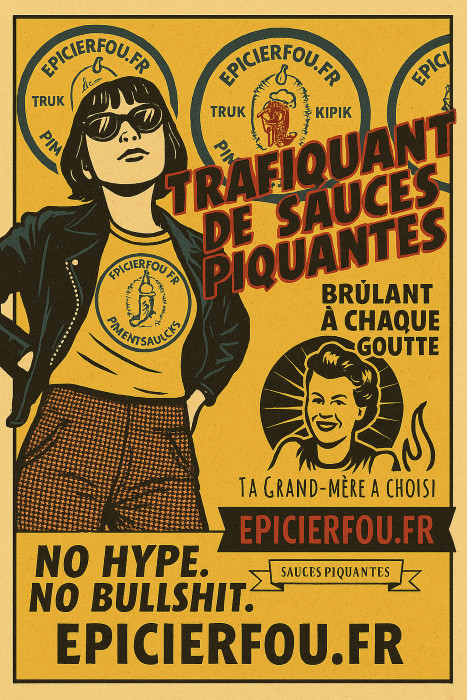 EPICIERFOU.FR – Boutique en ligne de sauces piquantes artisanales, huiles pimentées et snacks épicés de producteurs indépendants européens EPICIERFOU.FR – Boutique en ligne de sauces piquantes artisanales, huiles pimentées et snacks épicés de producteurs indépendants européens