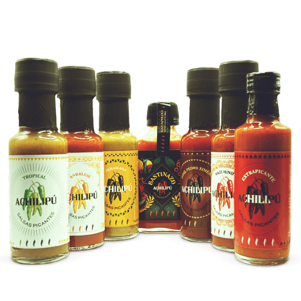 Sauces piquantes artisanales ACHILIPÚ – spécialités d’Andalousie élaborées avec des piments cultivés dans la Sierra de Huelva Sauces piquantes artisanales ACHILIPÚ – spécialités d’Andalousie élaborées avec des piments cultivés dans la Sierra de Huelva